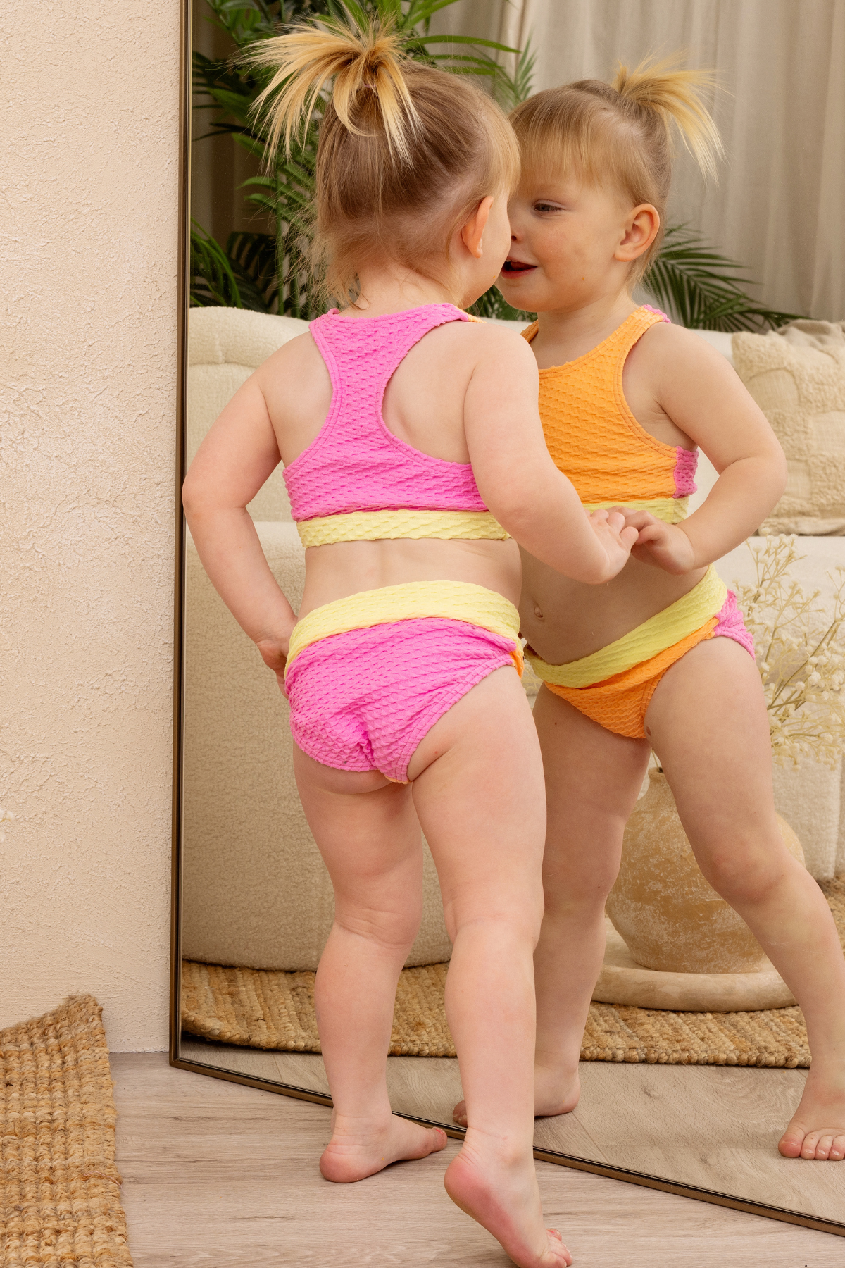 Mini Gia Bikini Set - Orange Sherbet