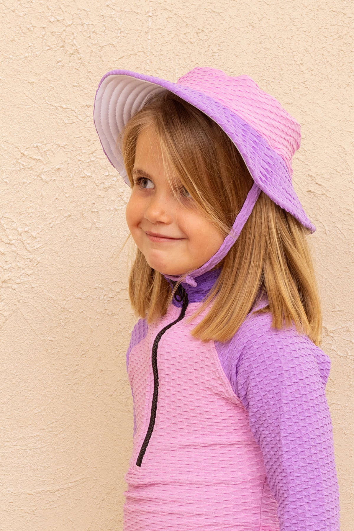 Daisy Swim Hat - Lilac Crystal