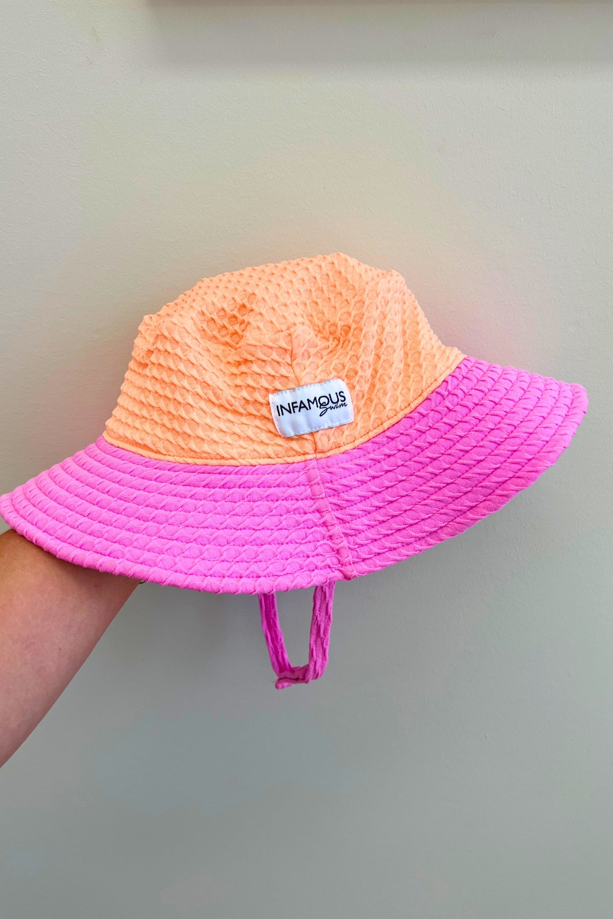 Daisy Swim Hat - Orange Sherbet