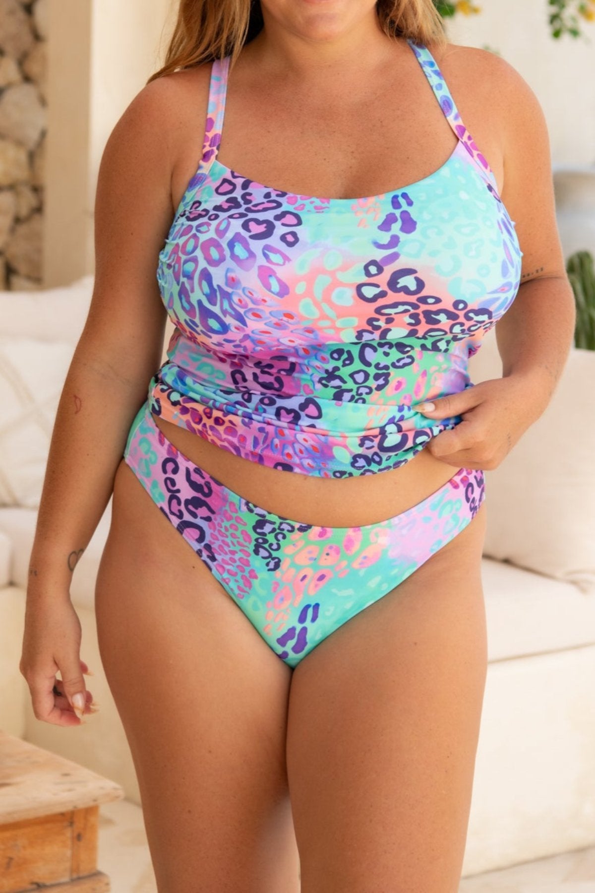 Infamous Swim Luna Bikini Bottom in Shimmer