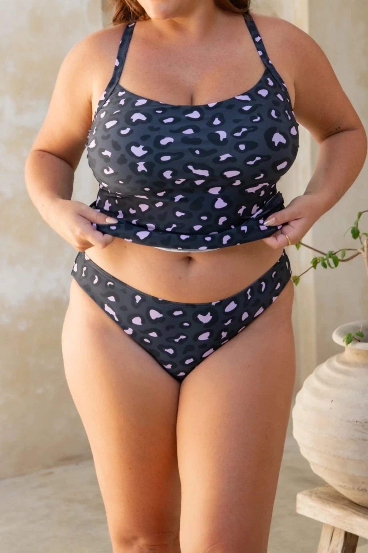 Infamous Luna Bikini Bottom in Mellow Leopard