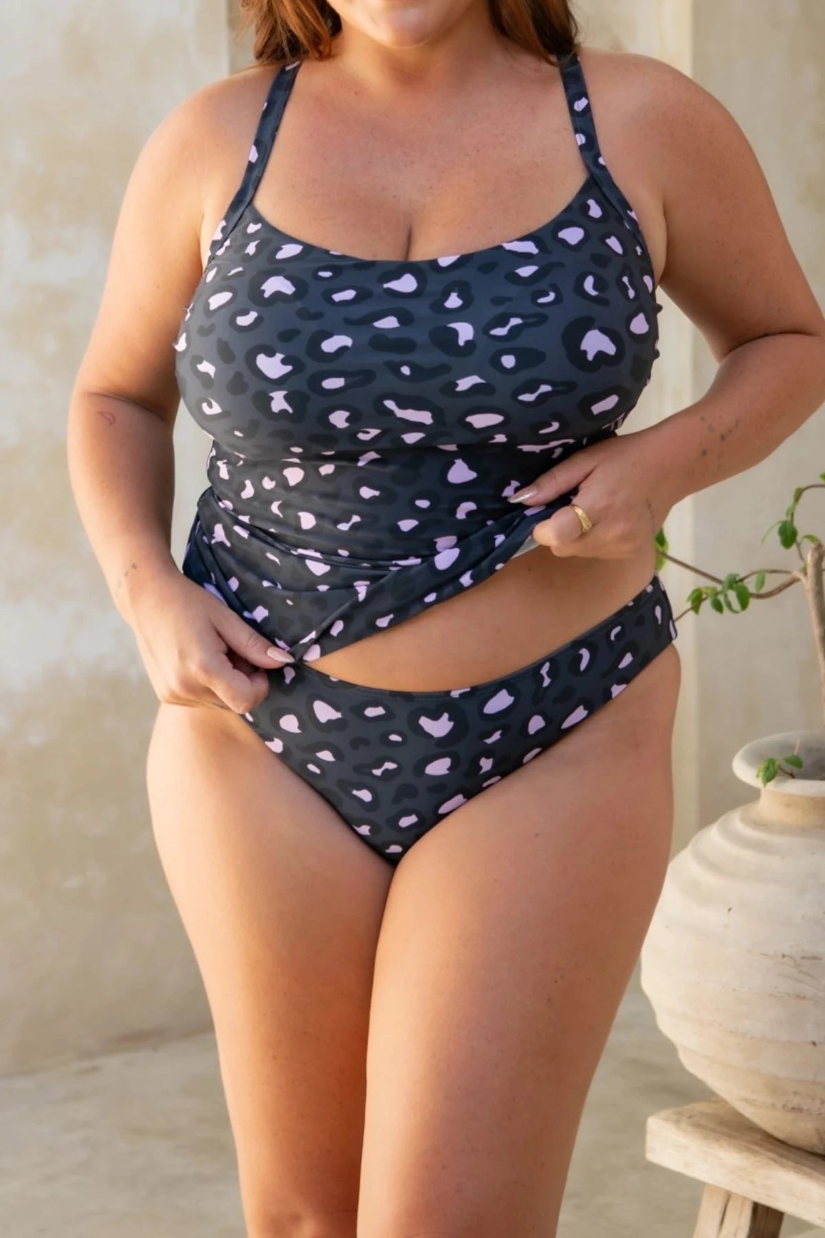 Infamous Luna Bikini Bottom in Mellow Leopard