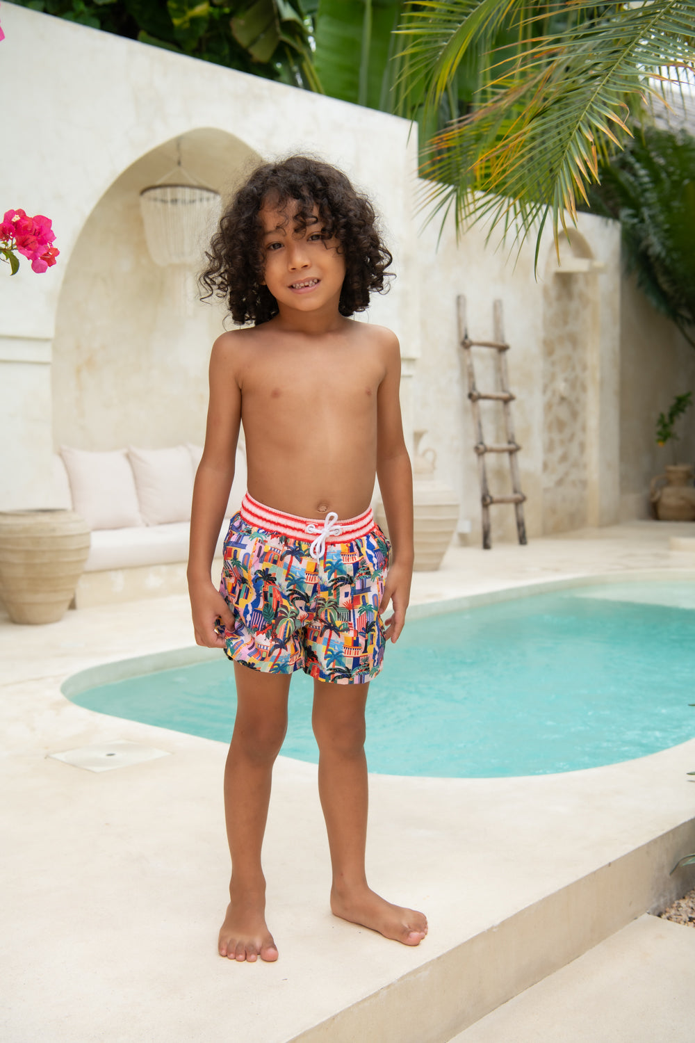 Mini Hank Board Shorts - Havana Day