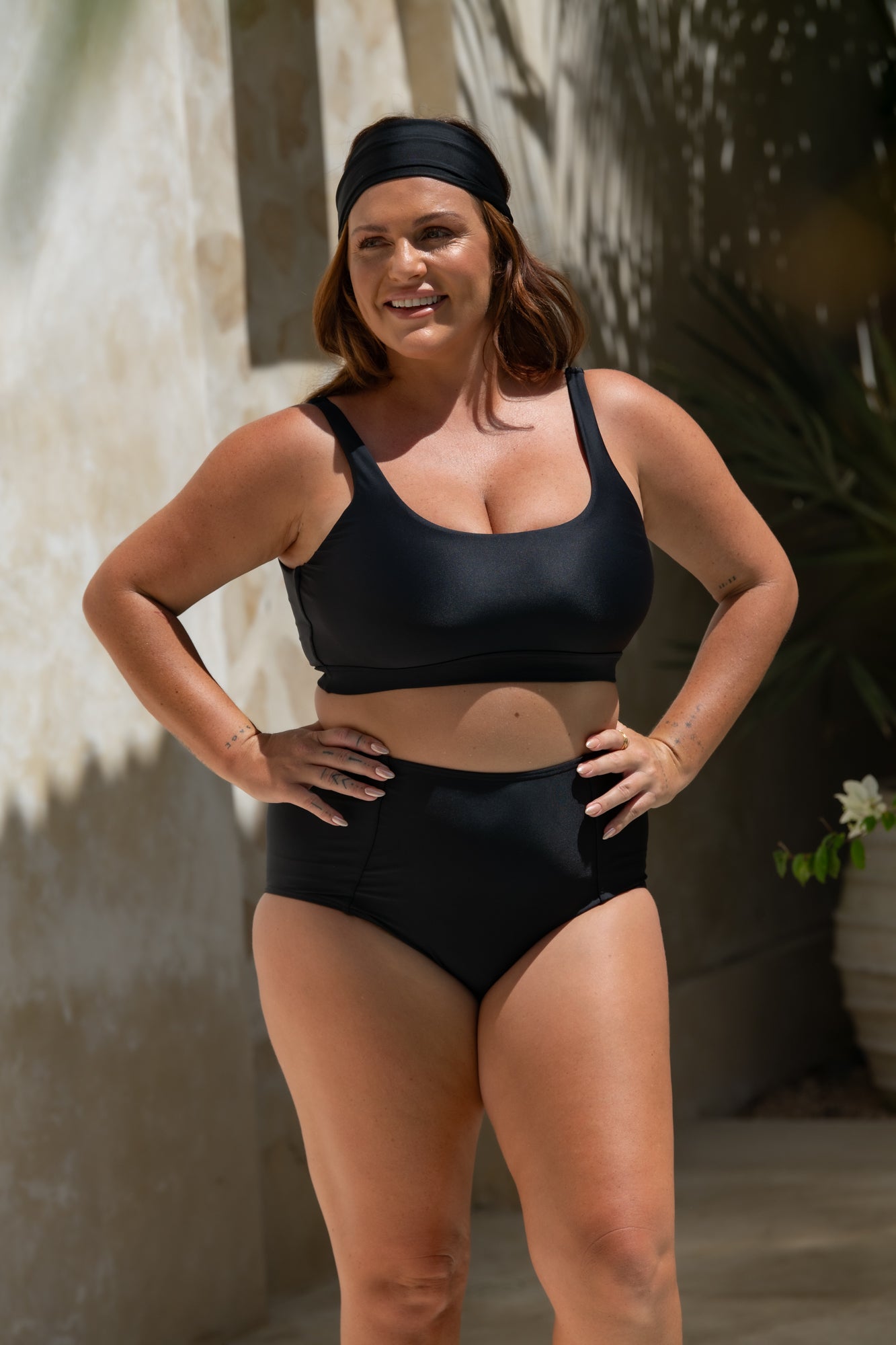 Penelope Bikini Bottom - Black on Black