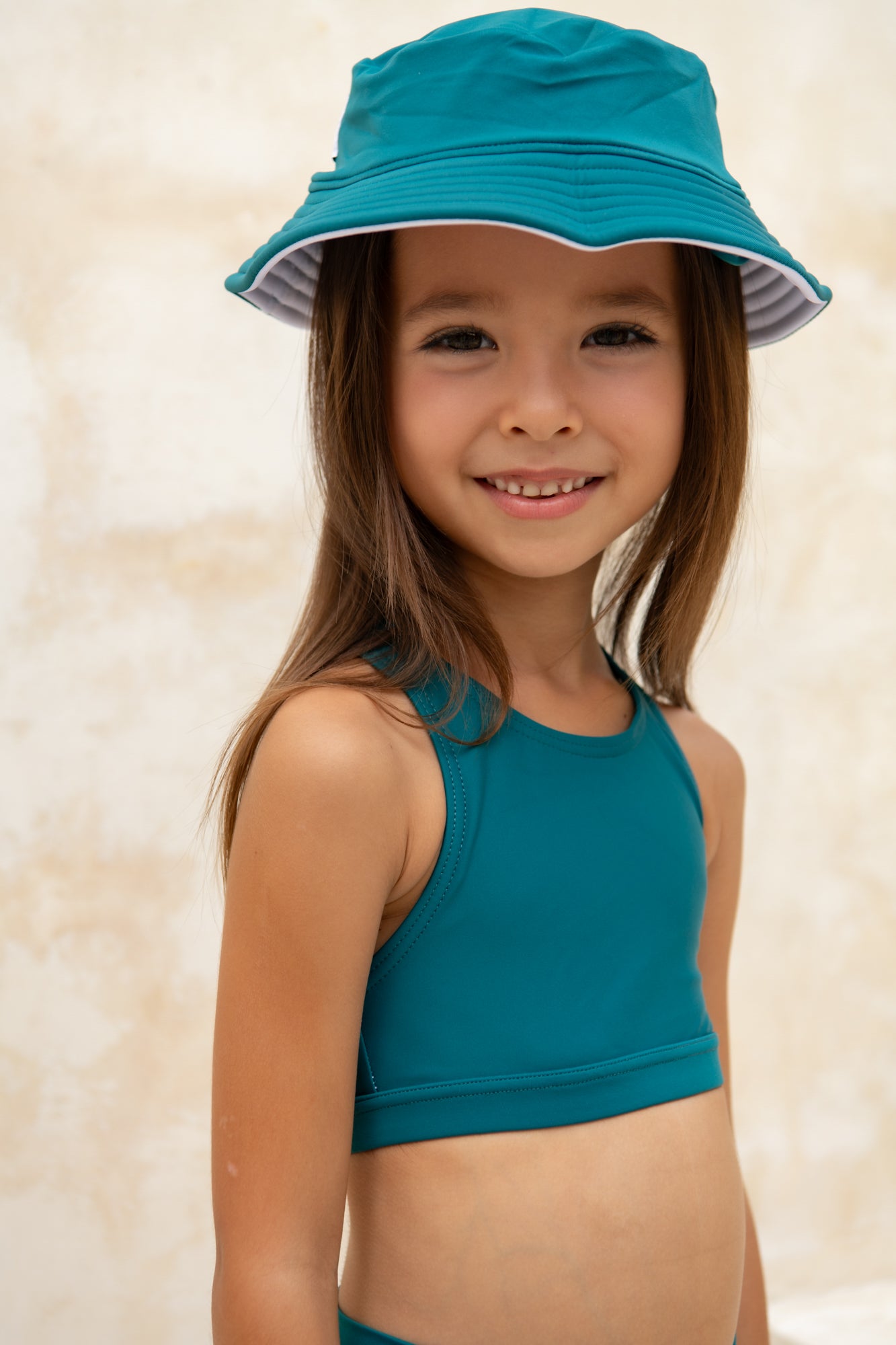 Daisy Swim Hat Final Sale - Azure