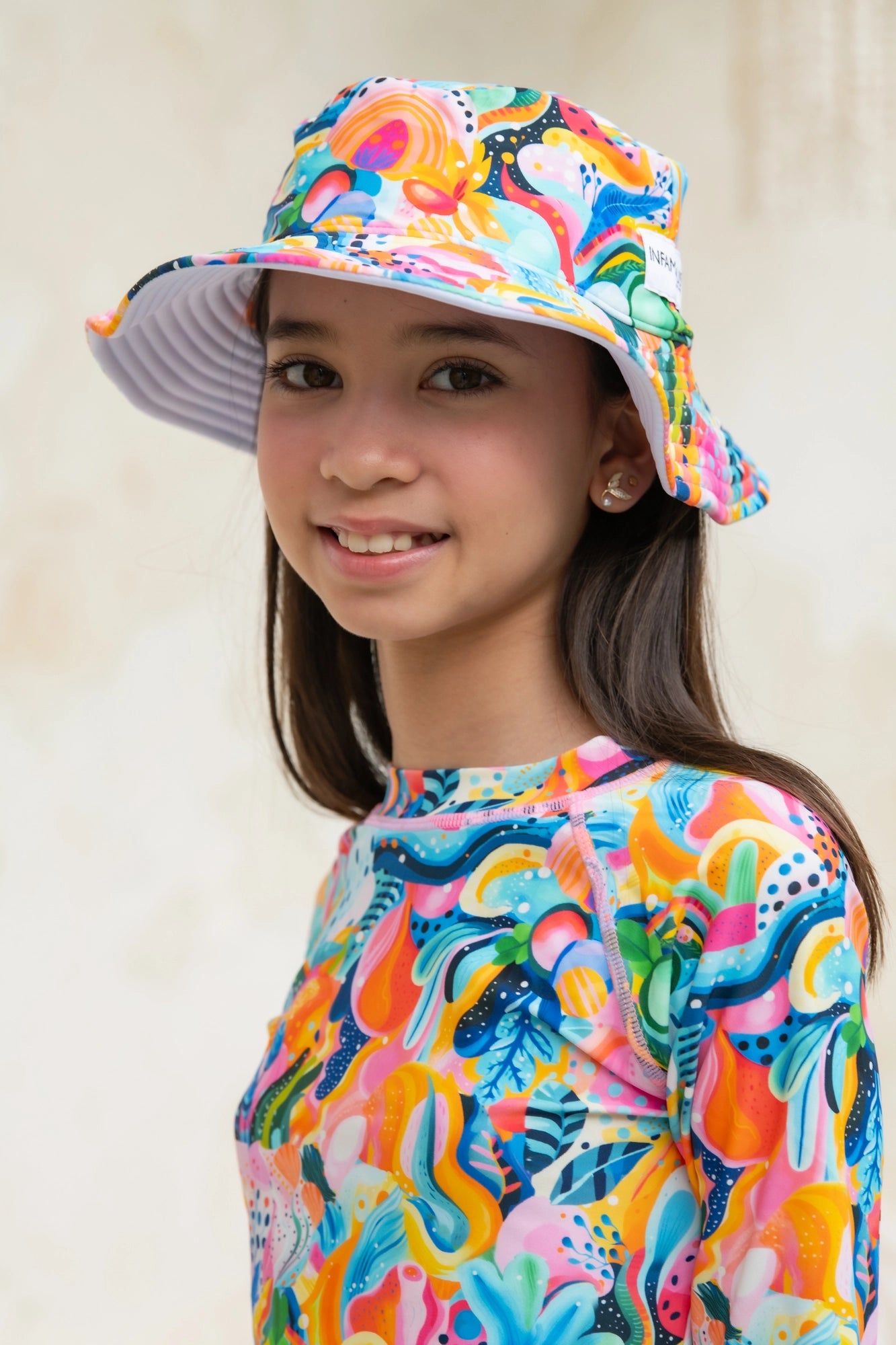 Daisy Swim Hat - Fruity Seabed