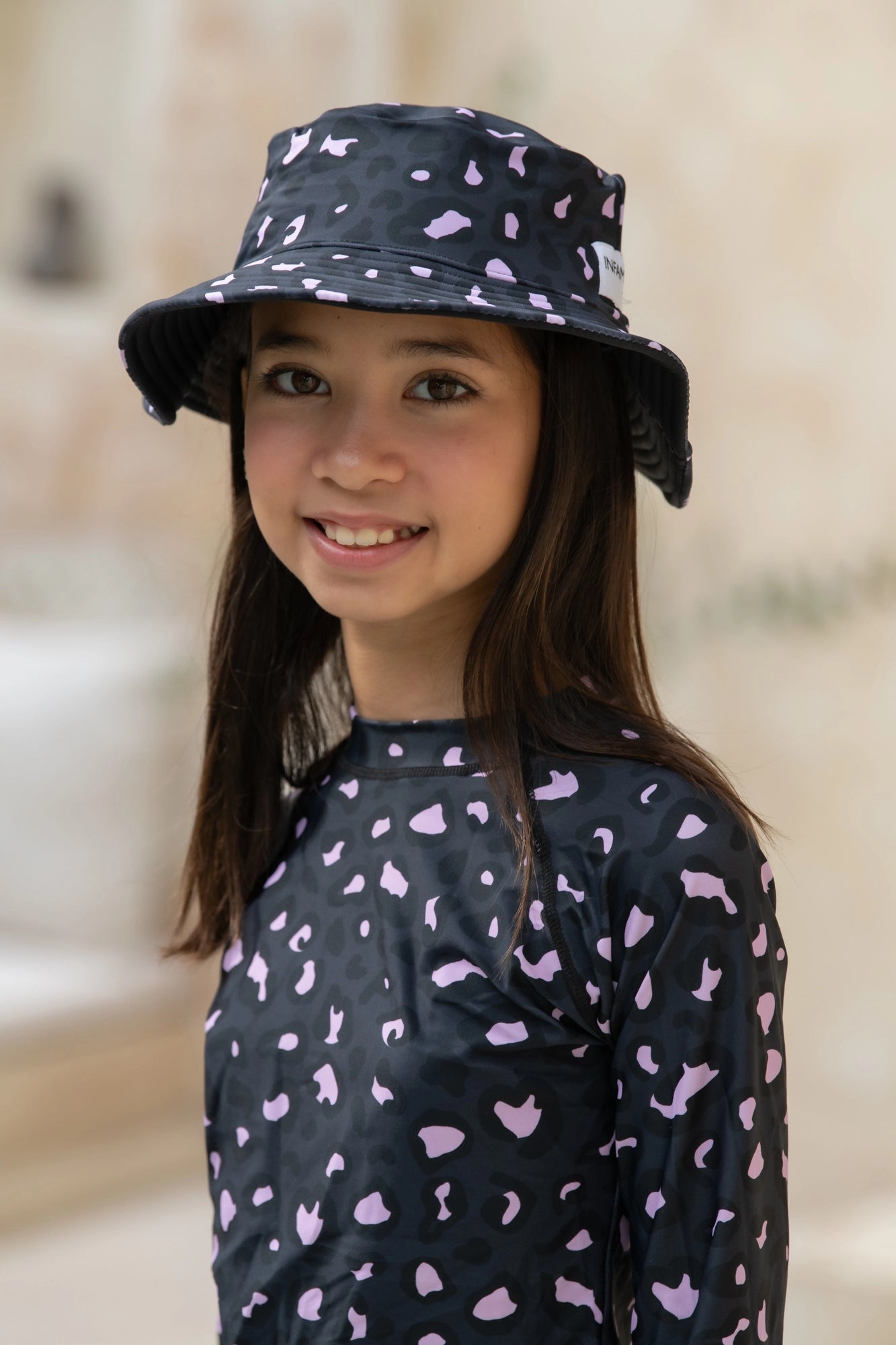 Daisy Swim Hat - Mellow Leopard