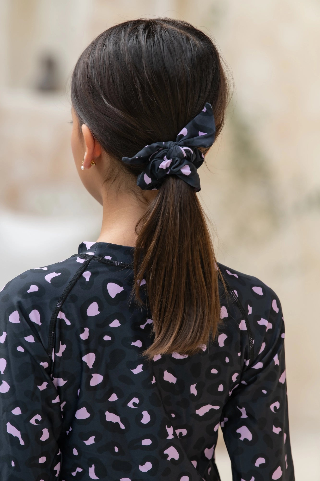 Mini Mimi Scrunchie - Mellow Leopard