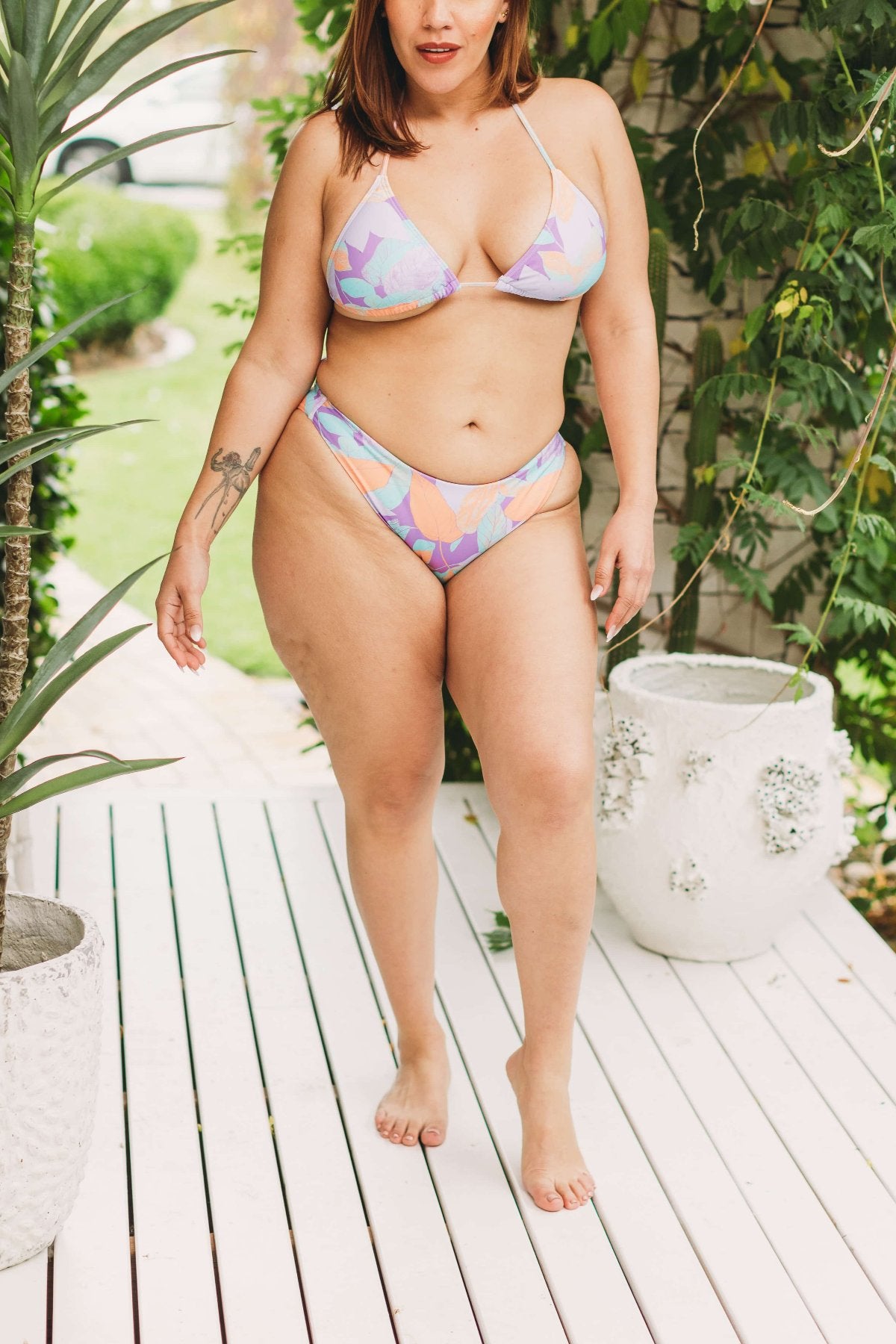 Infamous Swim Grace Bikini Bottom in Pretty Petal