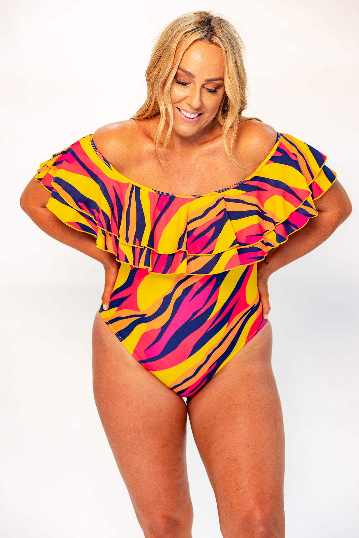 Miranda One Piece 2 Final Sale - Sunset Stripe