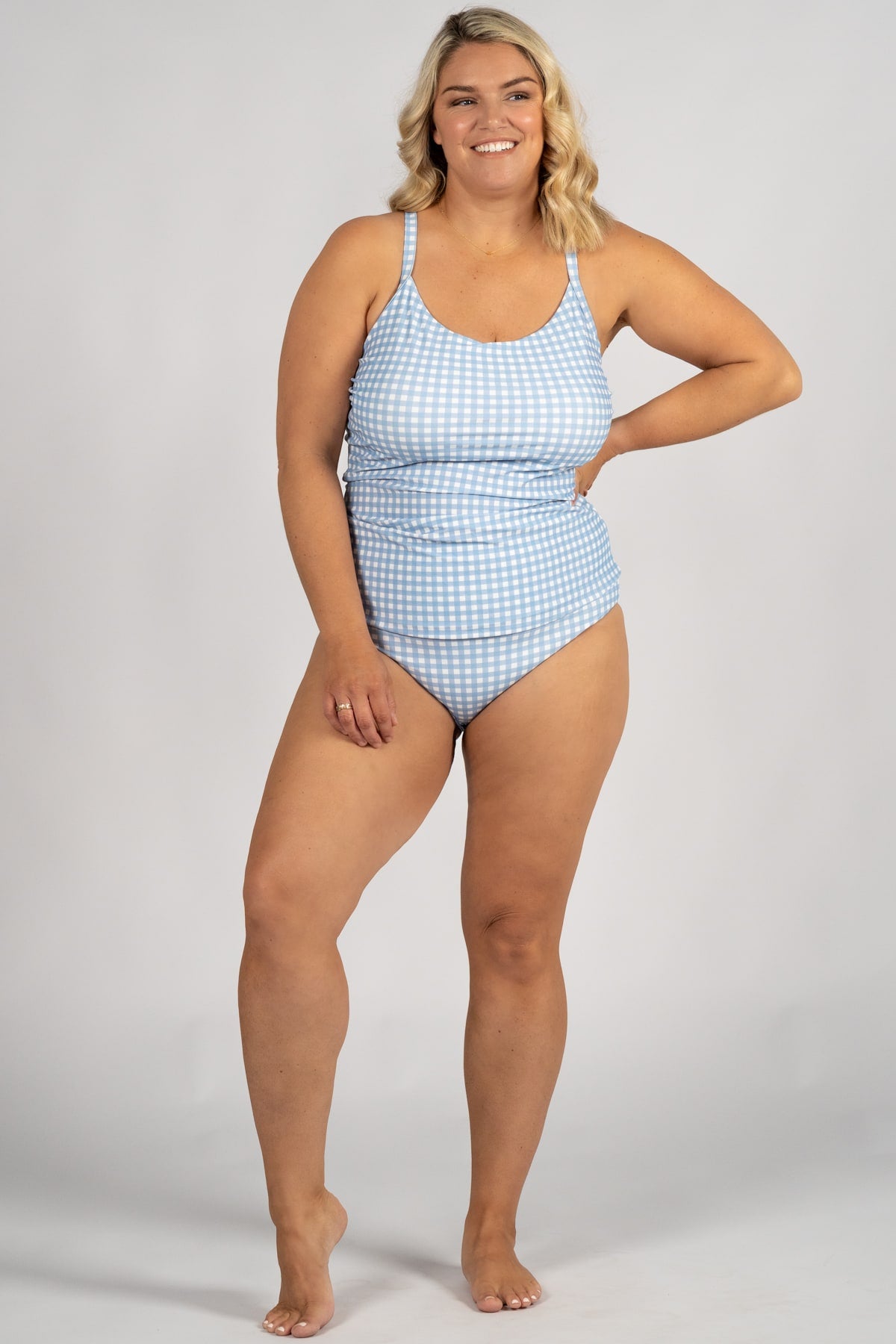 Giselle Tankini Top Final Sale - Alice Baby Blue