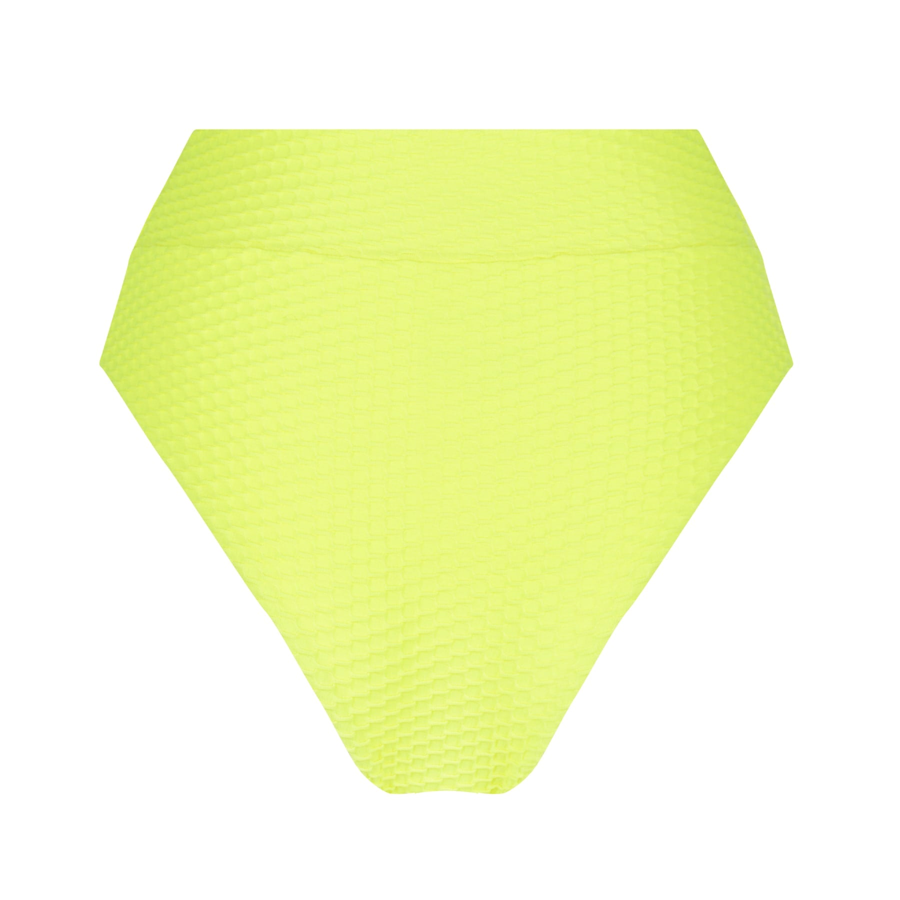 Ginger Bikini Bottom FINAL SALE - Fluro Yellow Waffle