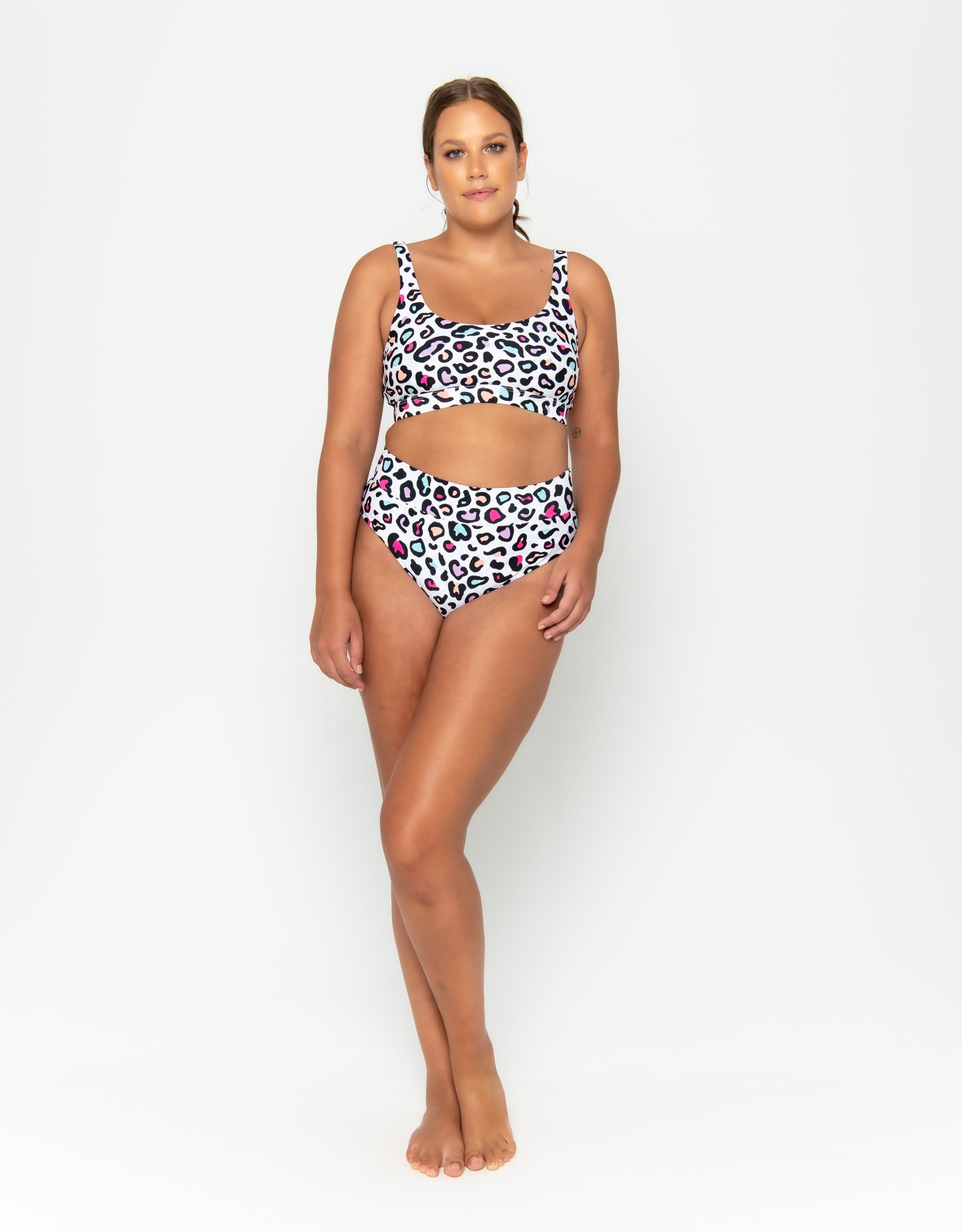 Gia Bikini Top Final Sale - Candy Leopard