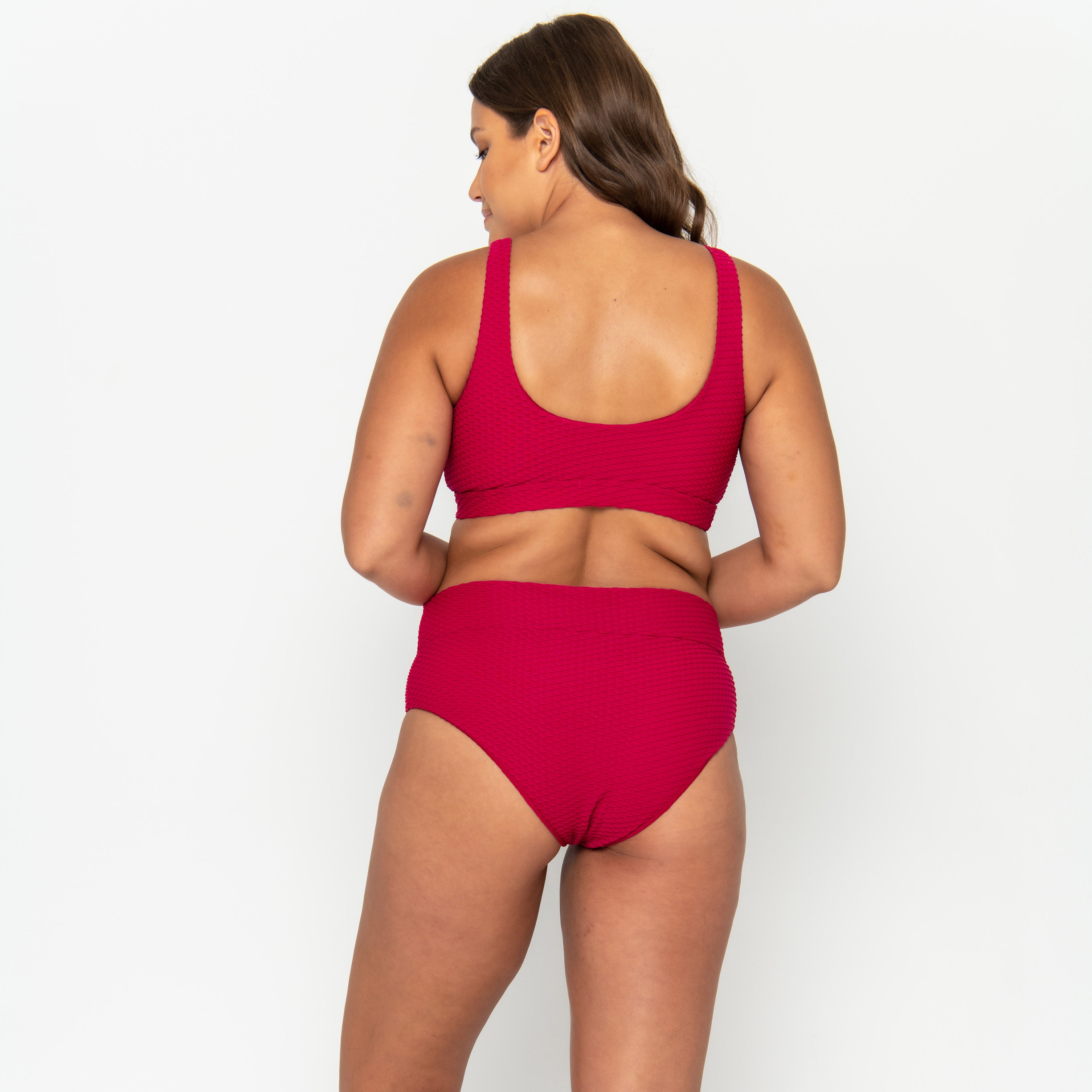 Ginger Bikini Bottom Final Sale - Ruby Waffle