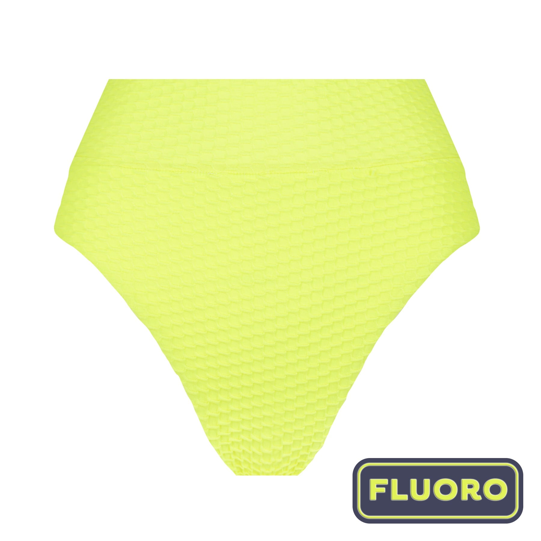 Ginger Bikini Bottom FINAL SALE - Fluro Yellow Waffle