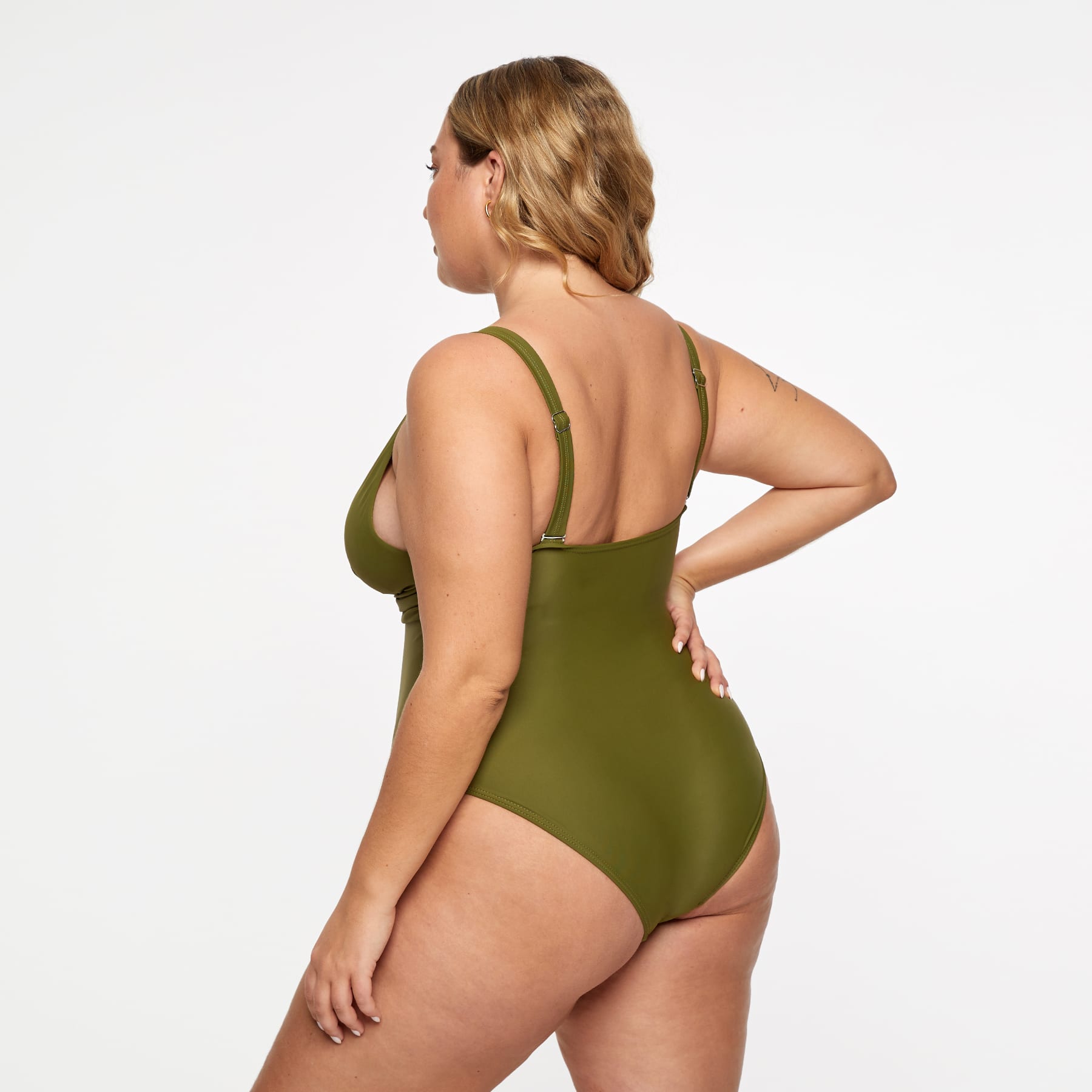 Gwen One Piece Final Sale - Olive Martini