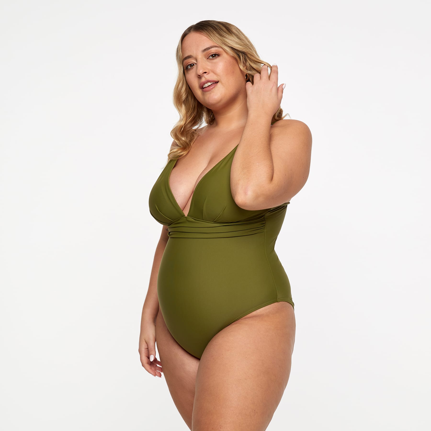 Gwen One Piece Final Sale - Olive Martini