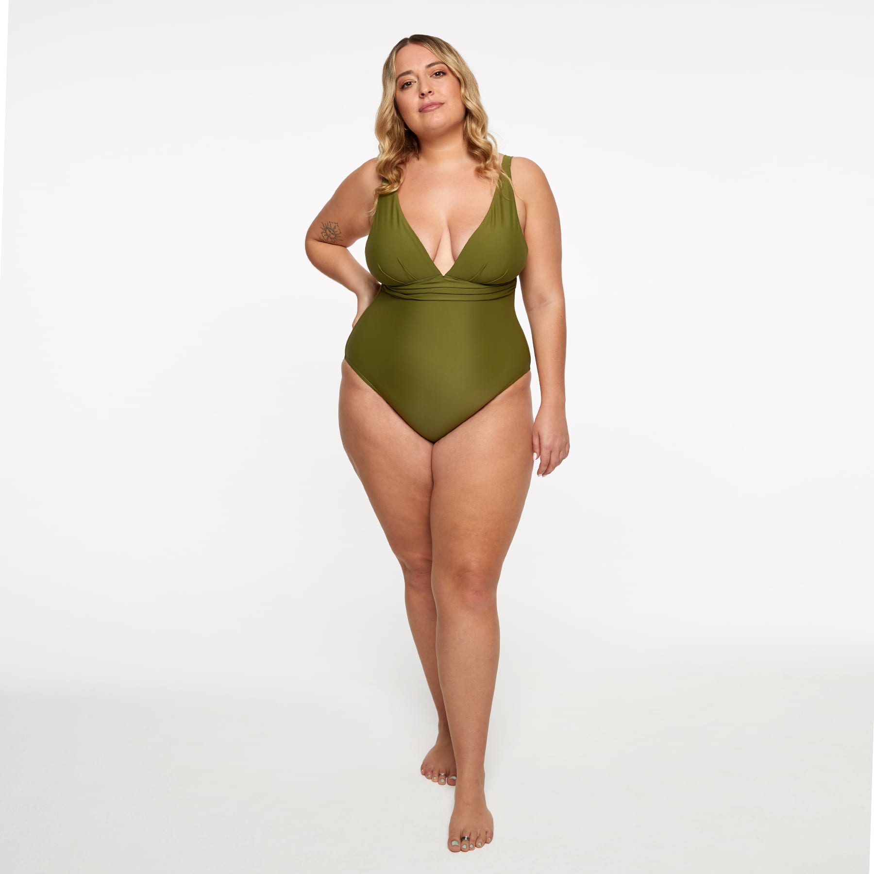 Gwen One Piece Final Sale - Olive Martini