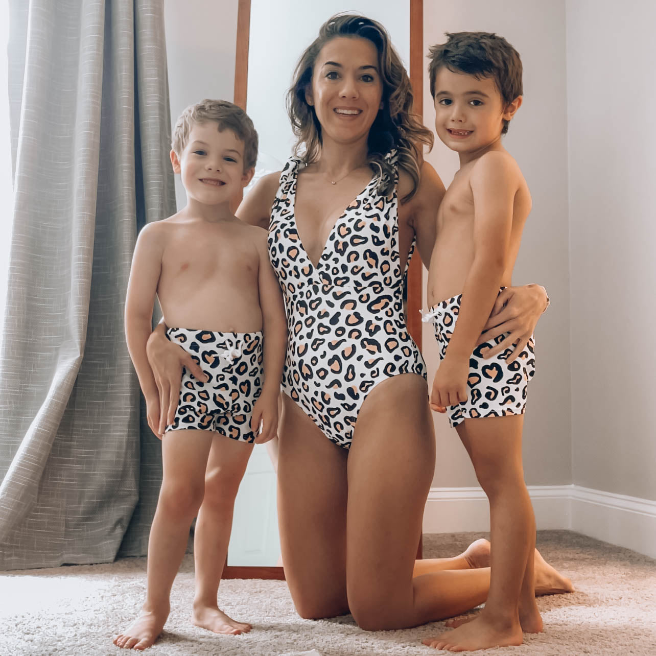 Violet One Piece - Safari Leopard