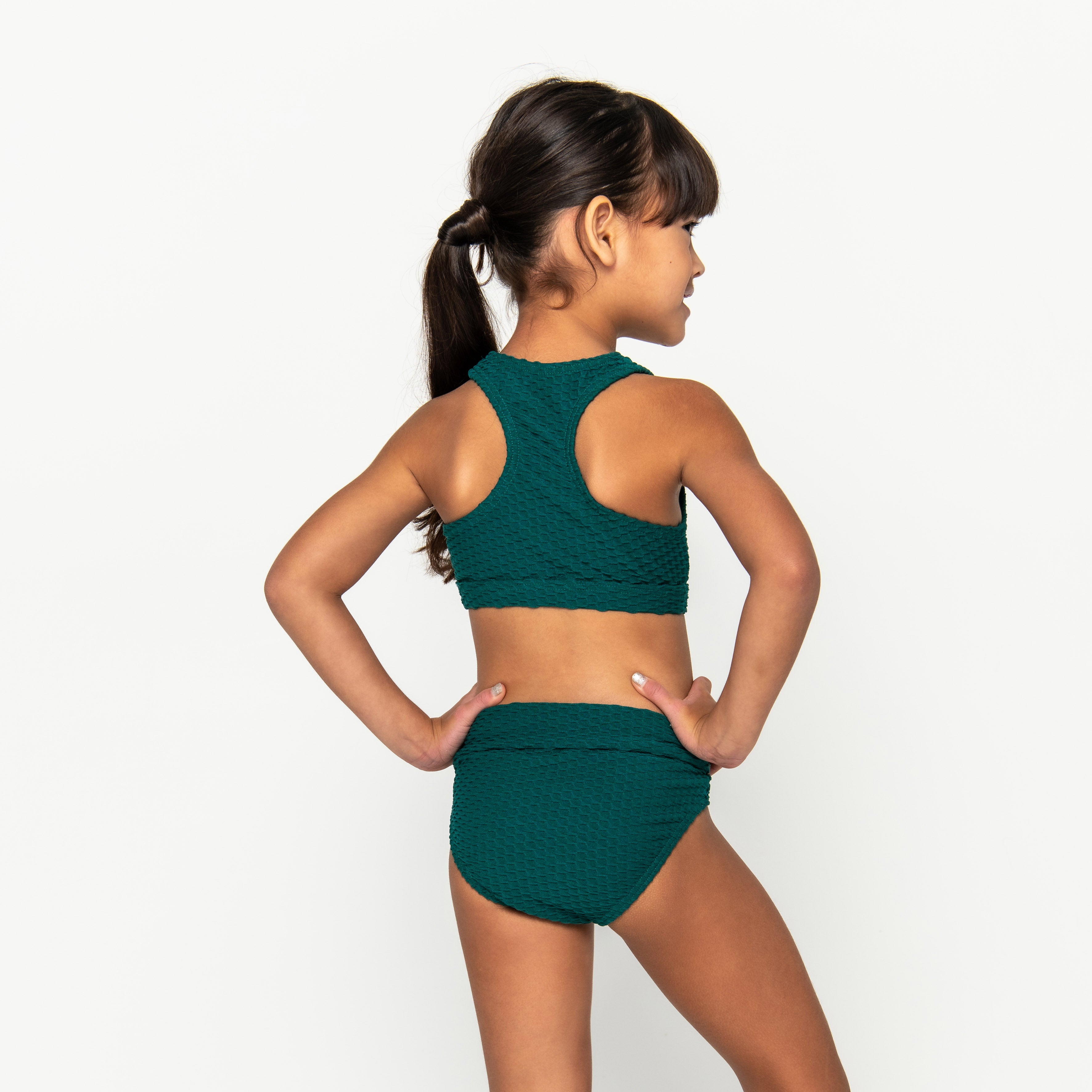 Mini Gia Active Set Final Sale - Emerald Waffle