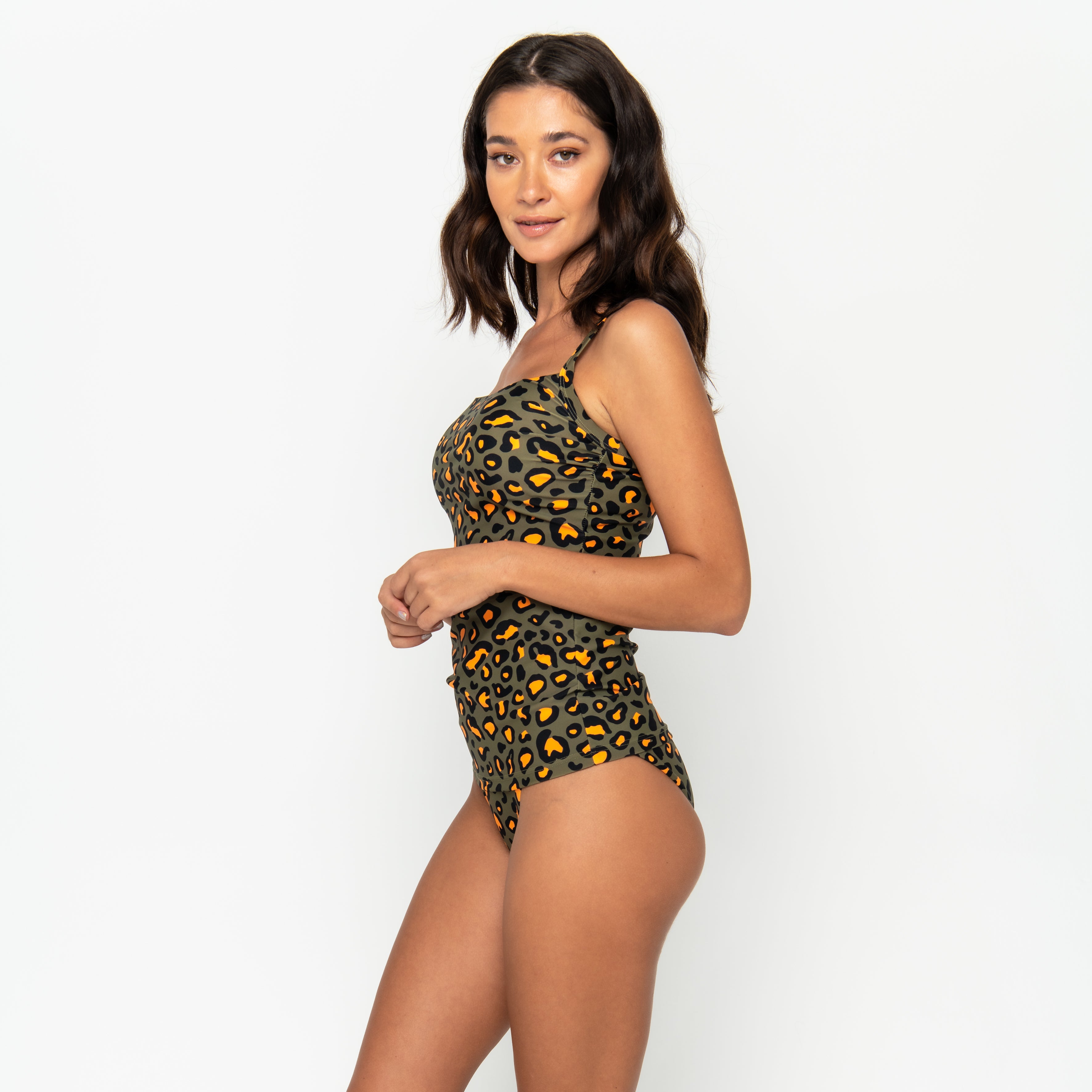 Giselle Tankini Top Final Sale - Khaki Kaos