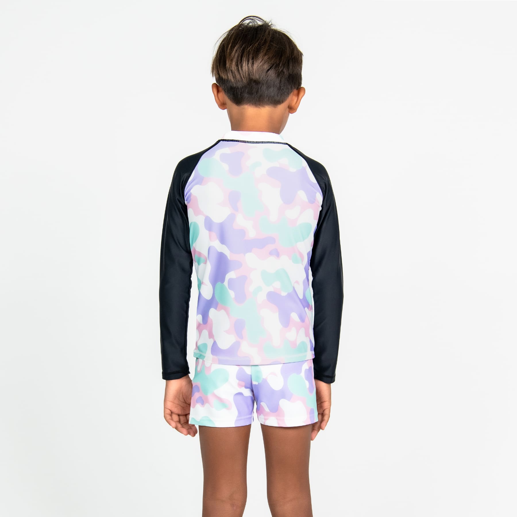 Mini Billy Rashie Top Final Sale - Pastel Camo