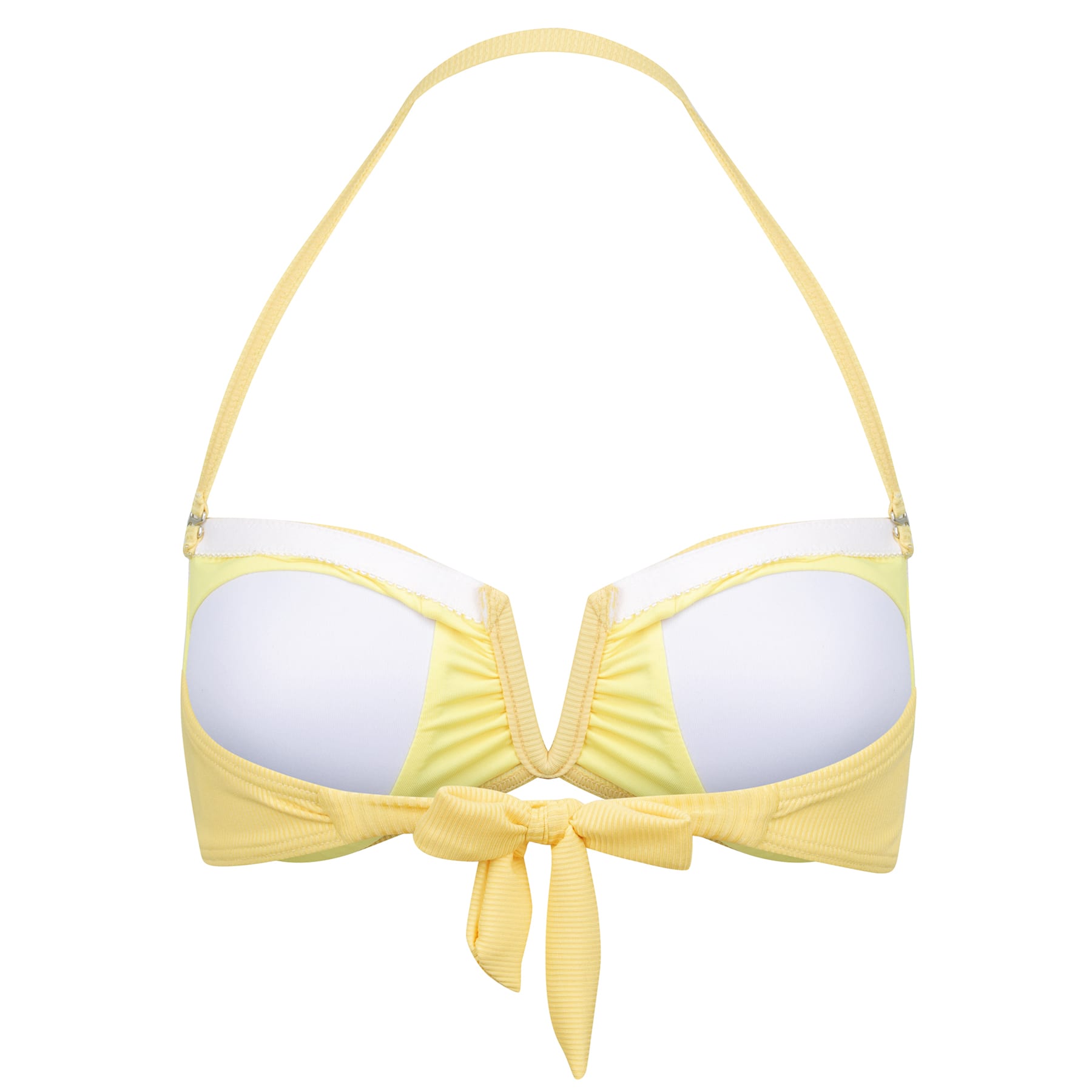 Scarlett Bandeau Top Final Sale - Sunshine Yellow Ribbed